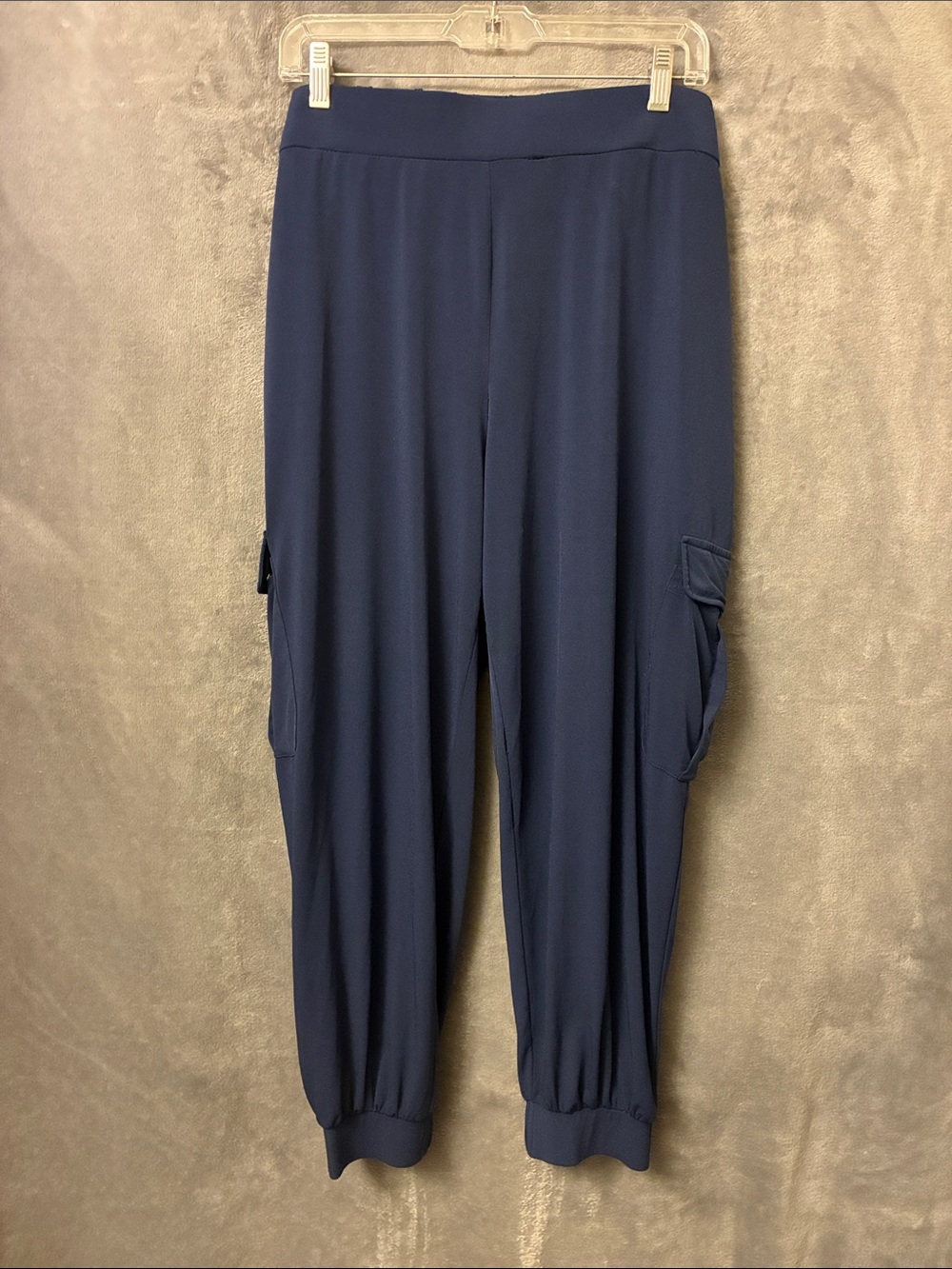 Lisa Rinna Collection Navy Cargo Jogger Pants. 1XP. EUC.